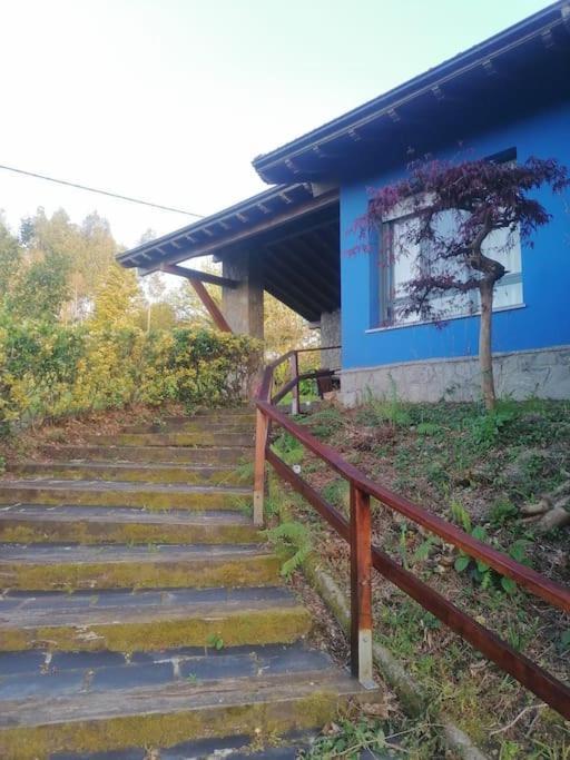 La Casa Azul De Lua Un Lugar Magico Villa Juncedo Dış mekan fotoğraf