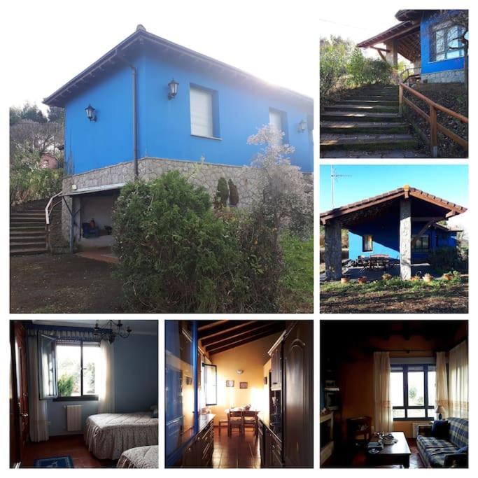 La Casa Azul De Lua Un Lugar Magico Villa Juncedo Dış mekan fotoğraf